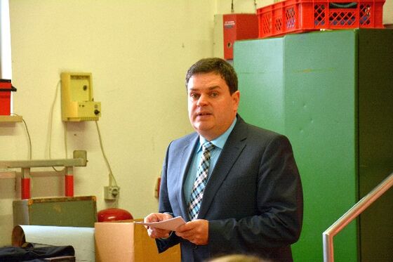 Jörg Lehnberger erläutert seine Ziele für Veitsbronn