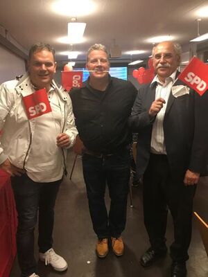 Jörg Lehnberger, Carsten Träger, Helmut Keim freuen sich