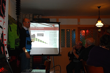 Michel Bischoff referiert über die Finanzkrise