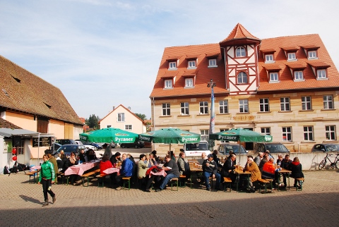 Die renovierte Förster-Mühle als Kulisse für das Hof-Fest der SPD!