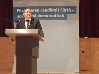 Bundestagsabgeordneter Carsten Träger beim Jahresempfang der Kreis-SPD